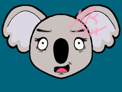 Shocked Koala